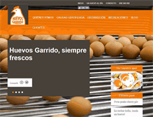 Tablet Screenshot of huevosgarrido.com